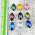 Crystal Set 9pcs Naga Eye Leklai Healing Diamond Wealth Nakee Thai Amulet #18177
