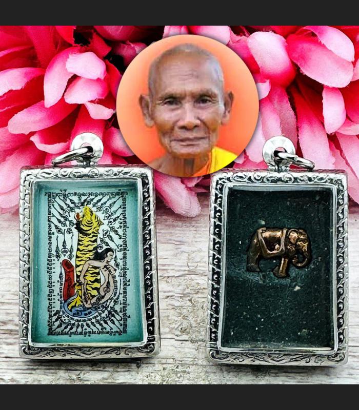 Lady Paladkik Penis Tiger Head Attract Love Lust Orgasm Wanguy Thai Amulet 18188