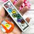 Crystal 9pcs Naga Eye Leklai Magic Wealth Stone Round Button Thai Amulet #18197
