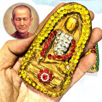 Antique Pharod Toh WatRaKang Jade Crystal Stone NagaEye Leklai Thai Amulet 18207