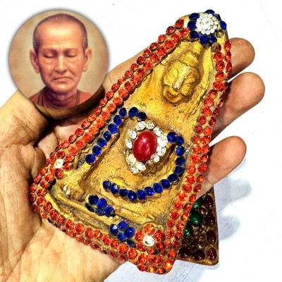 Antique PongSuphan Somdej Toh Jade Crystal Naga Eye Leklai Thai Amulet #18208