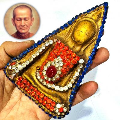 Antique NangPaya Somdej Toh WatRakang Crystal Naga Eye Leklai Thai Amulet #18209