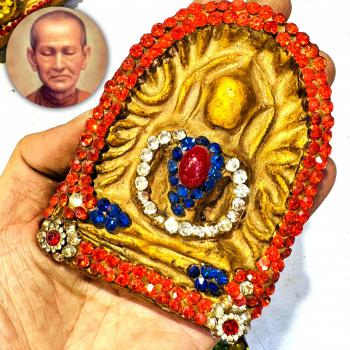 Antique Sumkor Somdej Toh WatRaKang Crystal Naga Eye Leklai Thai Amulet #18210