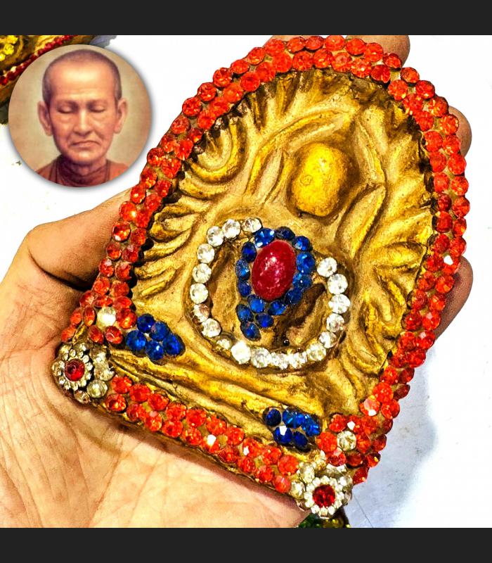 Antique Sumkor Somdej Toh WatRaKang Crystal Naga Eye Leklai Thai Amulet #18210