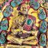 Jumbo Wall Somdej Toh WatRaKang Monk Pray Jade Crystal Leklai Thai Amulet #18214