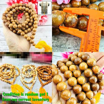 Necklace Buddha Relic Stone 108Bead SamRoiYod HinPhraTad Peace Thai Amulet 18217