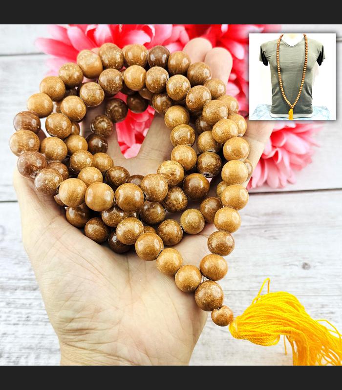 Necklace Buddha Relic Stone 108Bead SamRoiYod HinPhraTad Peace Thai Amulet 18217