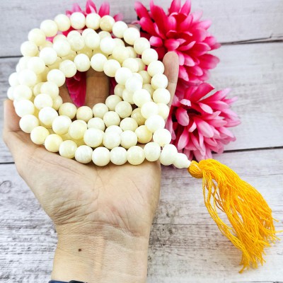 Necklace Buddha Relic White Pearl Stone SamRoiYod HinPhraTad Thai Amulet #18238