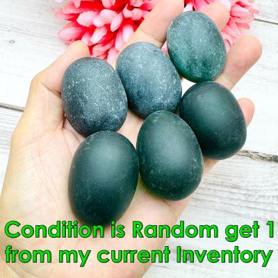 Magic River Rock Cave Gems Healing Stone Leklai Naga Egg Green Thai Amulet 18239