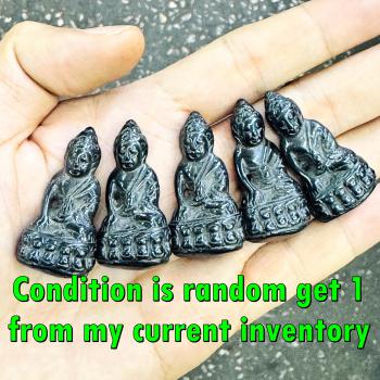 Leklai Kotipe Black Mekaphat Protection Guard Kring Watsutad Thai Amulet #18242