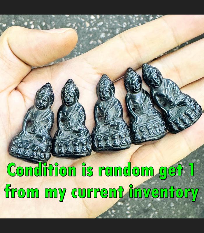 Leklai Kotipe Black Mekaphat Protection Guard Kring Watsutad Thai Amulet #18242