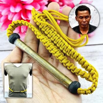 Waist Belt Yantra Takrut Protection Diamond Armor Takrud Tawee Thai Amulet 18248