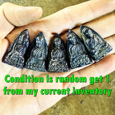 Leklai Kotipe Black Shine Mekaphat Iron Tuad Protection Huan Thai Amulet #18256