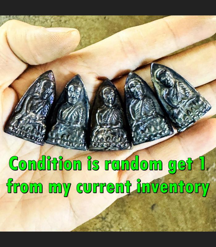 Leklai Kotipe Black Shine Mekaphat Iron Tuad Protection Huan Thai Amulet #18256