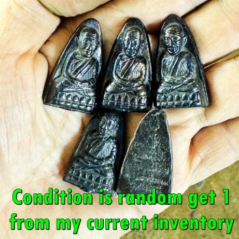 Leklai Kotipe Black Shine Mekaphat Yantra Tuad Protection Huan Thai Amulet 18257