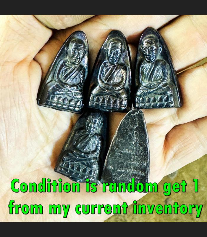 Leklai Kotipe Black Shine Mekaphat Yantra Tuad Protection Huan Thai Amulet 18257