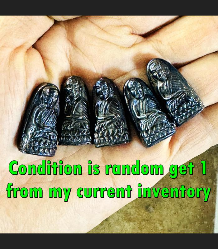 Leklai Kotipe Black Shine Mekaphat Tuad Shield Protection Huan Thai Amulet 18258