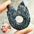 Leklai Kotipe Black Shine Mekaphat 2 Payanak Lasso Snare Huan Thai Amulet #18260