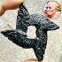 Leklai Kotipe Black Shine Mekaphat Naga 4Head Lasso Snare Huan Thai Amulet 18261