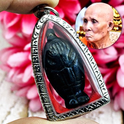 Leklai Kotipe Black Shine Mekaphat Pidta Torpedo Guardian Huan Thai Amulet 18262