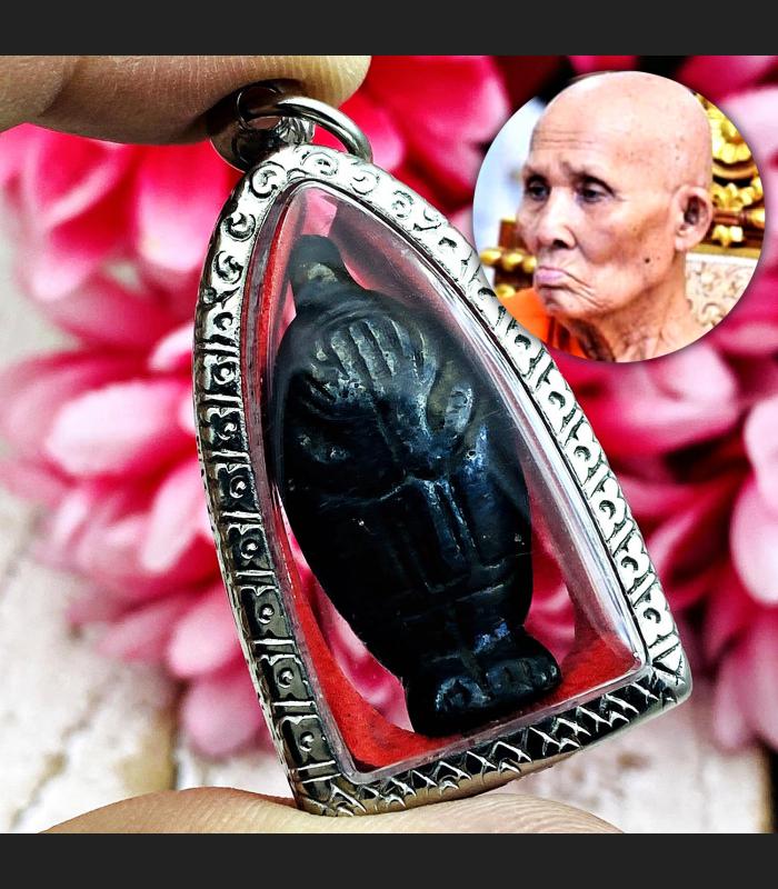 Leklai Kotipe Black Shine Mekaphat Pidta Torpedo Guardian Huan Thai Amulet 18262