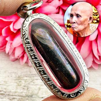 Leklai Kotipe Black Mekaphat Magic Lucky Protect Capsule Huan Thai Amulet #18263