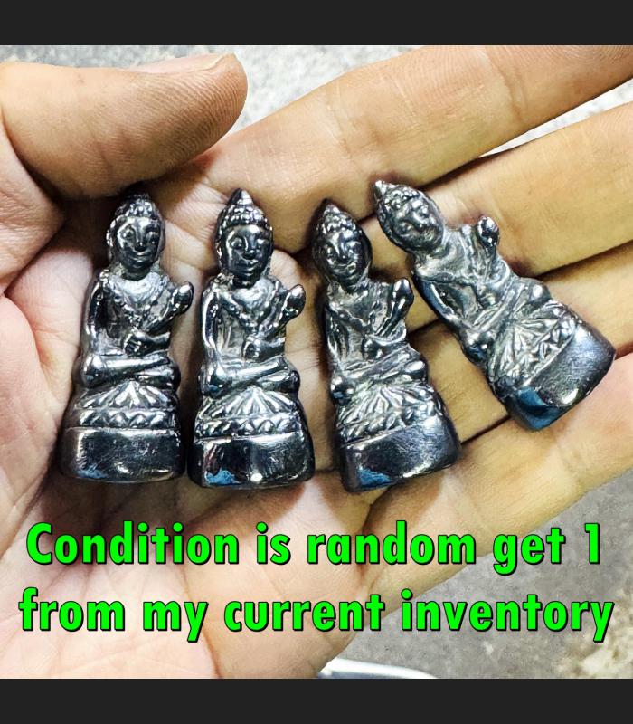 Leklai Kotipe Black Shine Mekaphat Upakut Lotus God Money Huan Thai Amulet 18266