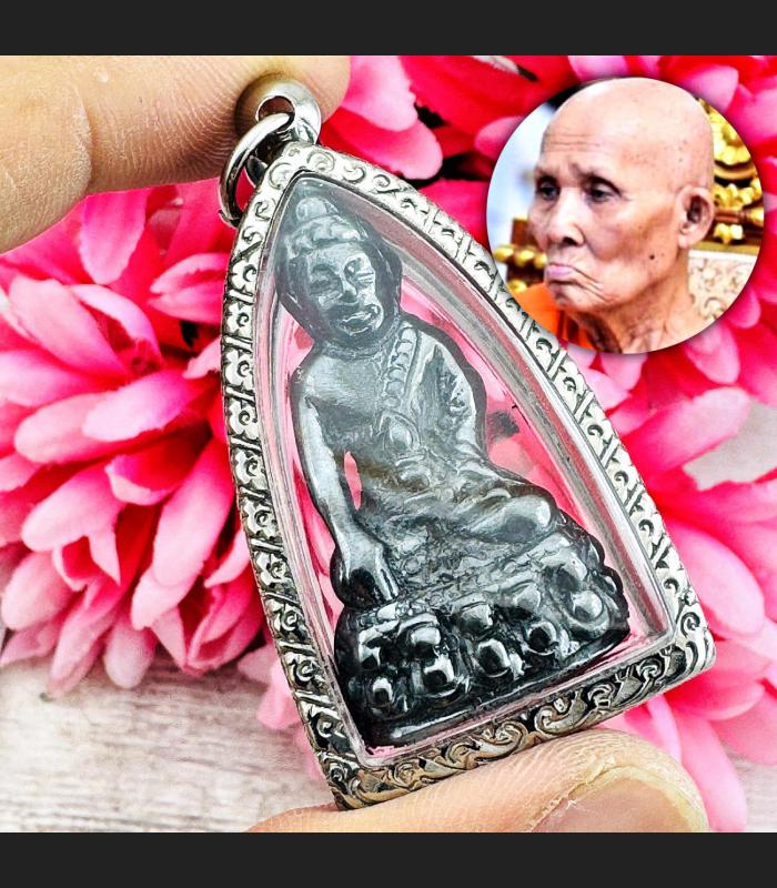 Leklai Kotipe Black Mekaphat Kring Watsutad Luck Immortal Huan Thai Amulet 18267