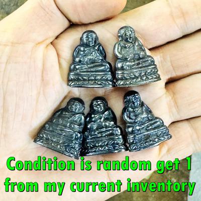Leklai Kotipe Mekapha Sankajai Wealth Lucky Happy Buddha Huan Thai Amulet #18270