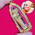Leklai SuWanRaCha Yellow Gold Sivali Gambling Win Money Wealth Thai Amulet 18283