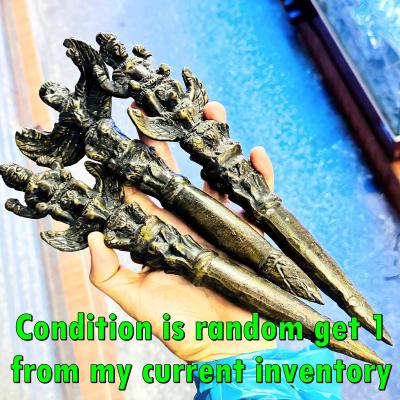 Antique Warrior Narai Deity Weapon Scepter Wand Baton Garuda Halfman Bird #18286