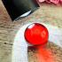 Naga Eye Leklai Magic Lucky Protection Stone Wealth Ball Red Thai Amulet #18288
