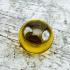 Naga Eye Leklai Magic Lucky Stone Gambling Money Ball Yellow Thai Amulet #18289