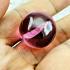 Naga Eye Leklai Magic Lucky Soulmate Love Stone Ball Pink Rose Thai Amulet 18291