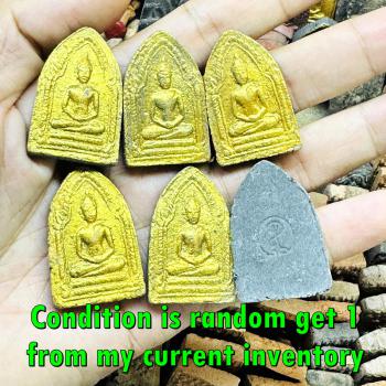 Khunpaen Sadejkub Lucky Love Gold Chum Chikeri Be2511 Yantra Thai Amulet #18292