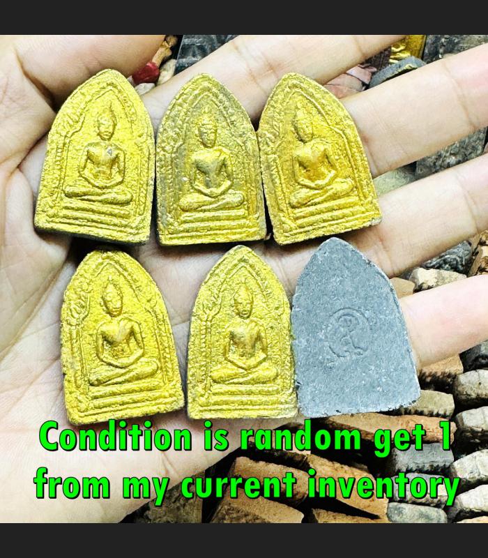 Khunpaen Sadejkub Lucky Love Gold Chum Chikeri Be2511 Yantra Thai Amulet #18292