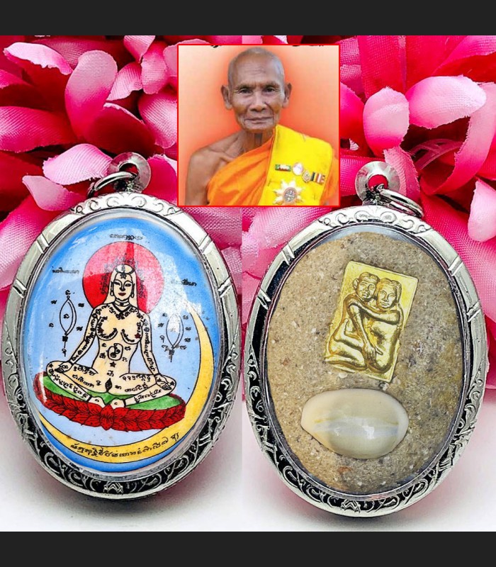 Queen Love Handwrite Yantra Nagpaya Goddess Lust Wanguy Be2548 Thai Amulet 18299