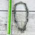 Necklace Stainless Protection Multi 9 Hook Yantra Somdej Toh Thai Amulet #18316