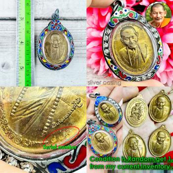 Silver Casing Monkey King Gambling Casino Lotto Money Mahasila Thai Amulet 18338