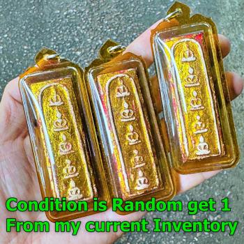 Meditation 5Buddha Magic Yant Barang Long Somdej Toh Watrakang Thai Amulet 18396