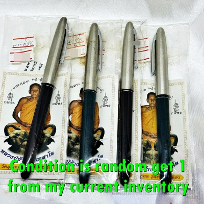 Magic Yantra Pen Meedmor Lucky Fortune Protection Chang Be2552 Thai Amulet 18407