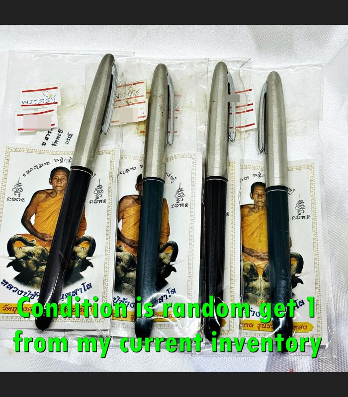Magic Yantra Pen Meedmor Lucky Fortune Protection Chang Be2552 Thai Amulet 18407
