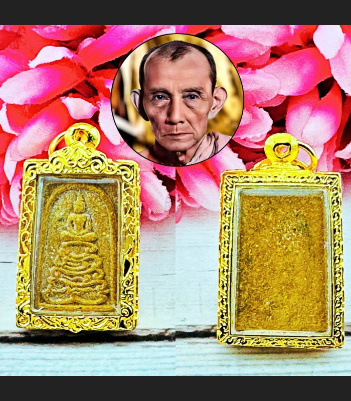 Somdej Yant Base Lucky Change Become Millionaire Kuay Be2515 Thai Amulet #18424