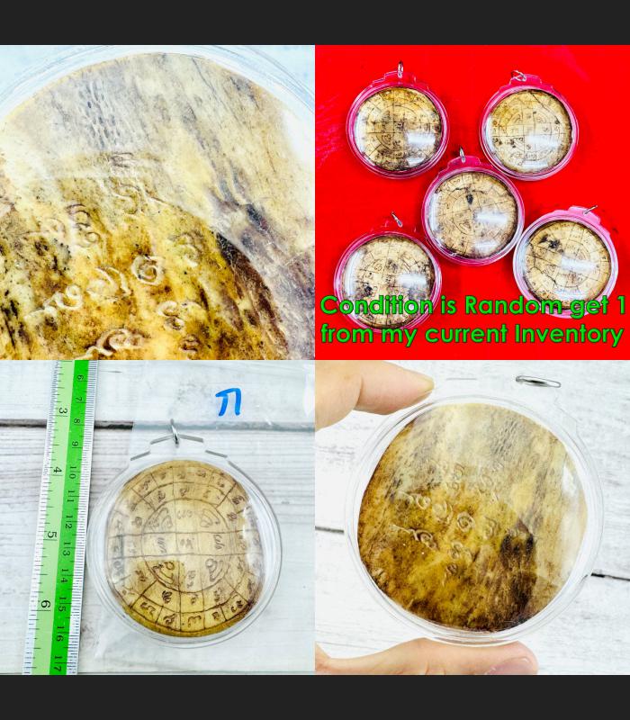 Panneng Yant Skull Whisper Lucky Money Wealth Windfall Tawee Thai Amulet #18438