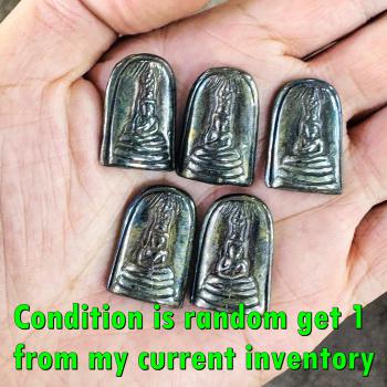 Leklai Mekasit Buddha Rainbow Tewada Lucky Rich Guardian Huan Thai Amulet #18443