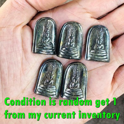 Leklai Mekasit Buddha Rainbow Tewada Lucky Rich Guardian Huan Thai Amulet #18443