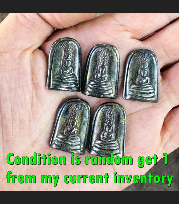 Leklai Mekasit Buddha Rainbow Tewada Lucky Rich Guardian Huan Thai Amulet #18443