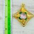 Naga Eye Leklai Nakabat Snare Healing Crystal Watbangpha Pink Thai Amulet #18476