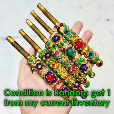 Meedmor Shield Hunt Ghost Leklai Naga Eye Jade Toh Watrakang Thai Amulet #18486