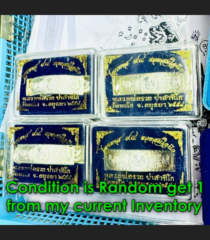 Bracelet Fulfill All Wish Somjaineig Wealth Rich Ruay Be2558 Thai Amulet #18503